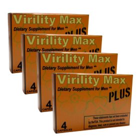   Virility Max Plus (Quattro pack) 4 doboz, belföldön díjmentes szállítással