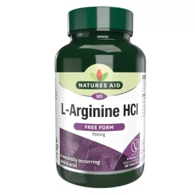 Natures Aid L-Arginine HCI 750mg tabletta 90 db