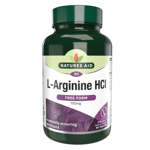 Natures Aid L-Arginine HCI 750mg tabletta 90 db