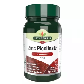 Natures Aid Cink Pikolinát 15mg tabletta 30 db 