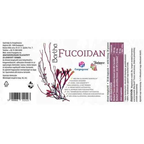 Freyagena Balance Bartha Fucoidan 30 db
