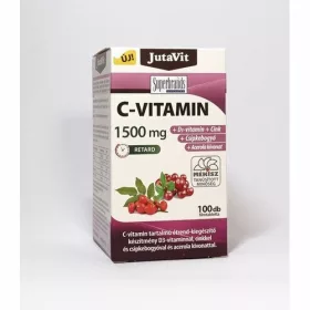   JutaVit C-vitamin 1500mg retard + csipkeb.+acerola kivonat+D3+Cink 100x