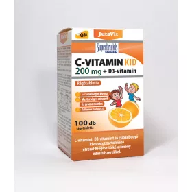   JutaVit C-vitamin 200mg+D3 narancs ízű rágótabletta 100x 
