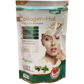JutaVit Collagen-Hal+Hialuron komplex Málna 200g