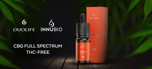 INNUBIO Energy THC – FREE 500mg (5%) CBG 10ml. Teljes Spektrumu olaj!  –  2024.novemberi Lejáratú!